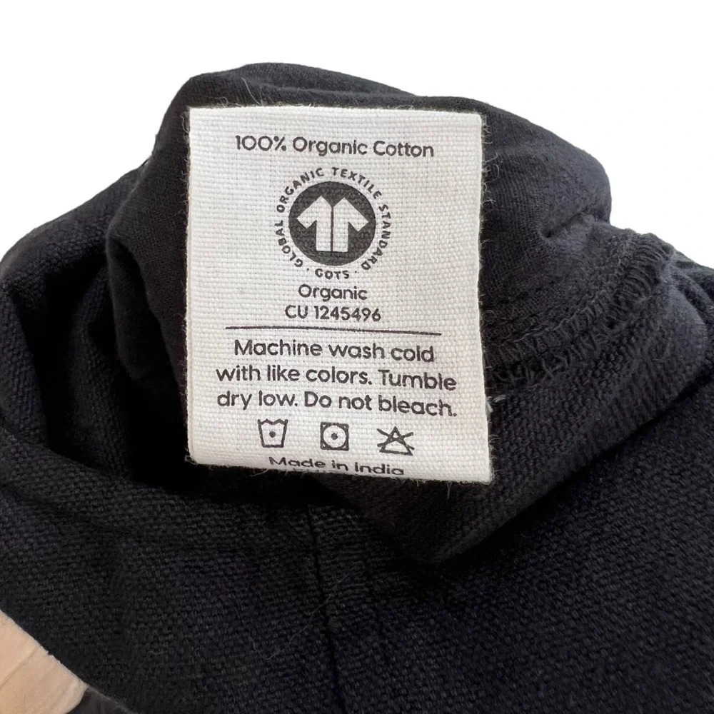 Mate the Label Organic Cotton Canvas Overalls Jet Black XS NWOT Utility Outdoor - Picture 8 of 8